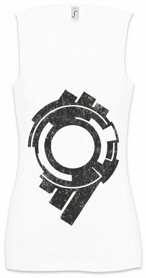 Urban Backwoods Tanktop Section 9 Logo Ärmelloses Damen T-Shirt Logo Sign Zeichen Ghost Movie Hanka Public Security Shell von Urban Backwoods