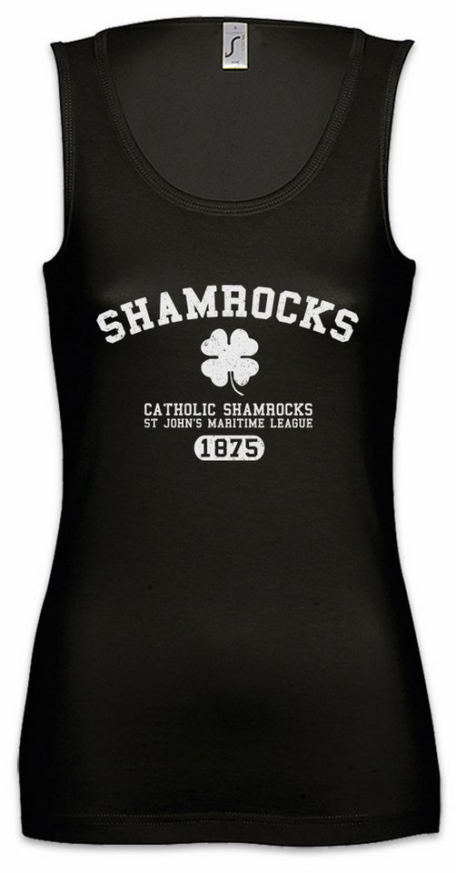 Urban Backwoods Tanktop Shamrocks Ärmelloses Damen T-Shirt The Vic Mackey Shield Strike Team Gesetz der Gewalt Serie von Urban Backwoods