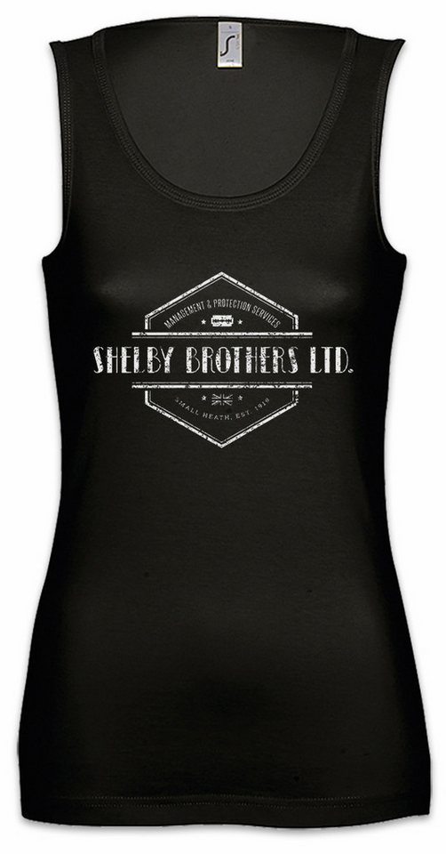 Urban Backwoods Tanktop Shelby Brothers Ltd. Ärmelloses Damen T-Shirt Peaky Birmingham Gang Company Firma Mobster von Urban Backwoods