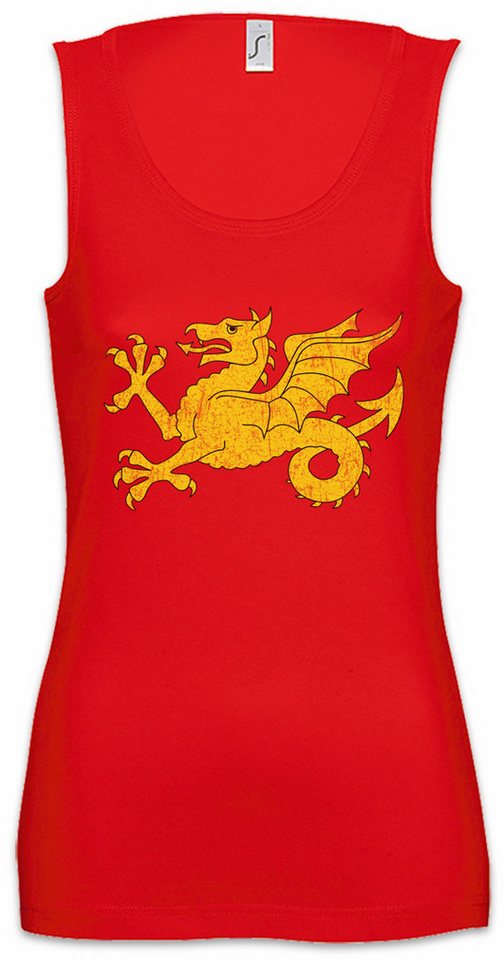 Urban Backwoods Tanktop Shire Flag Ärmelloses Damen T-Shirt Fahne Flagge Banner Coat of Arms England UK Great Britain von Urban Backwoods