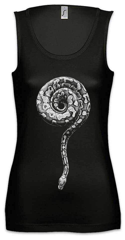 Urban Backwoods Tanktop Snake Questionmark Ärmelloses Damen T-Shirt Schlange Serpent Fragezeichen Question Mark Rattlesnake von Urban Backwoods