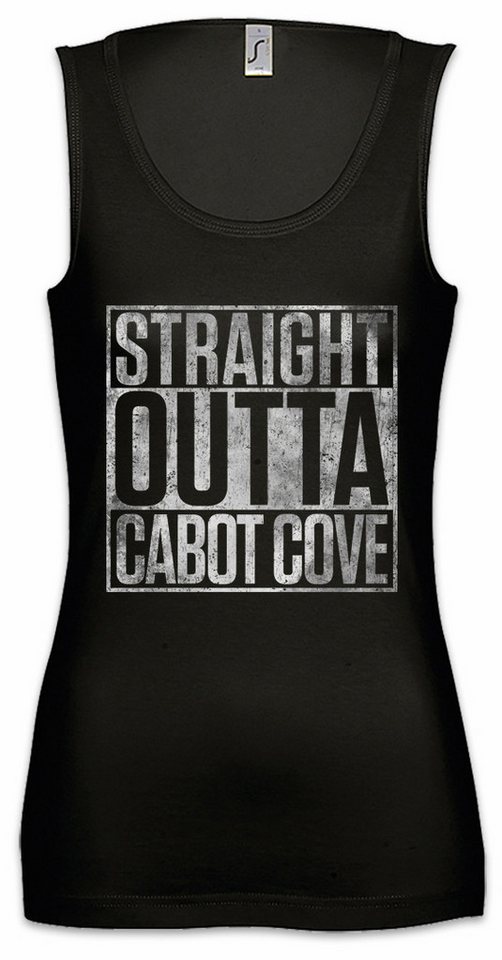 Urban Backwoods Tanktop Straight Outta Cabot Cove Ärmelloses Damen T-Shirt Murder 80s She Mord Ist Ihr Hobby von Urban Backwoods