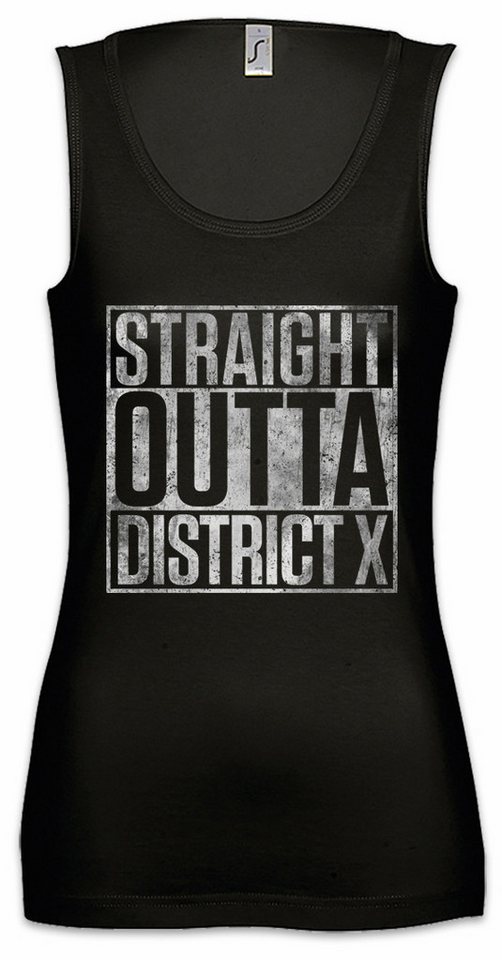 Urban Backwoods Tanktop Straight Outta District X Ärmelloses Damen T-Shirt New X Fun TV Series Series Elixir Icarus Prodigy von Urban Backwoods