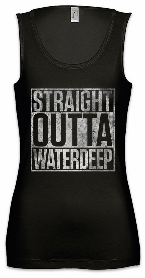Urban Backwoods Tanktop Straight Outta Waterdeep Ärmelloses Damen T-Shirt Eye Of The Fun PC Beholder Gaming Game VG von Urban Backwoods