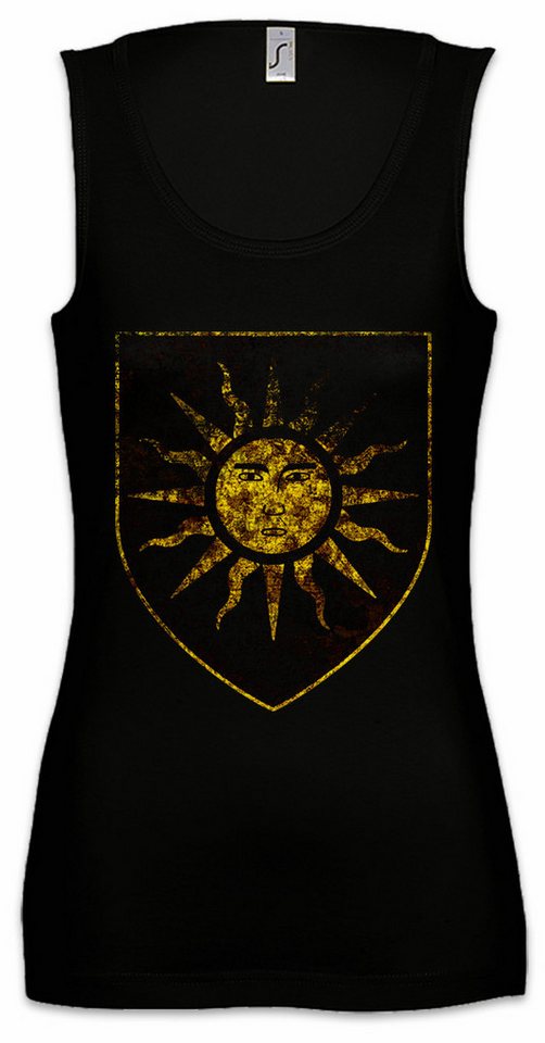 Urban Backwoods Tanktop Sun Ärmelloses Damen T-Shirt Sonne Nilfgaard Nilfgaardian Logo Empire Witcher Emperor Imperium Imperator von Urban Backwoods