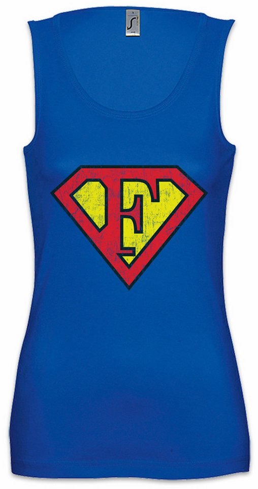 Urban Backwoods Tanktop Super F Ärmelloses Damen T-Shirt Buchstabe Initialen Vorname Nachname Fasching Karneval Kostüm Costume Urban Backwoods Tanktop Super F Ärmelloses Damen T-Shirt Buchstabe Initialen Vorname Nachname Fasching Karneval Kostüm Costume von Urban Backwoods