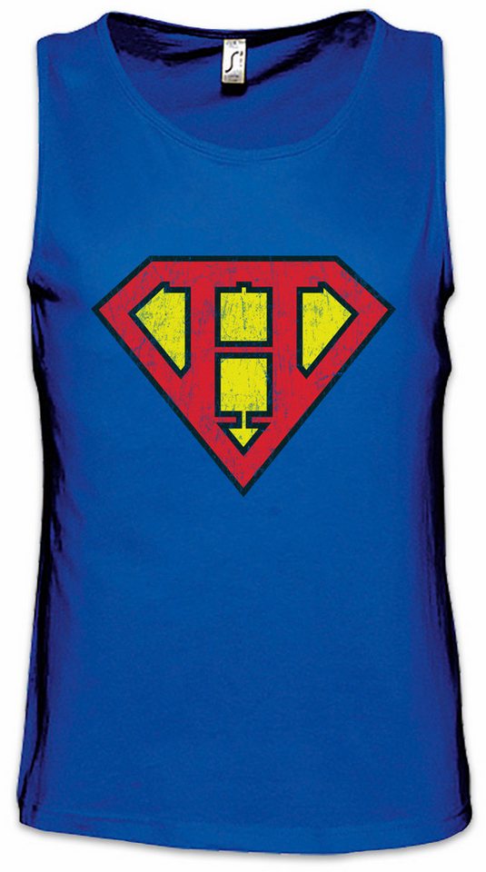 Urban Backwoods Tanktop Super H Ärmelloses T-Shirt Buchstabe Initialen Vorname Nachname Man Fasching Karneval Kostüm Costume von Urban Backwoods