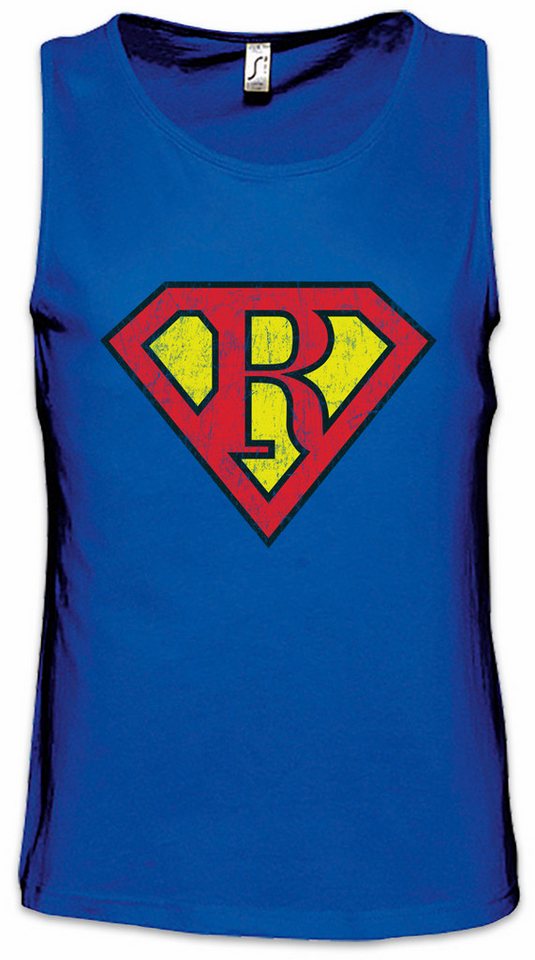 Urban Backwoods Tanktop Super R Ärmelloses T-Shirt Buchstabe Initialen Vorname Nachname Man Fasching Karneval Kostüm Costume von Urban Backwoods