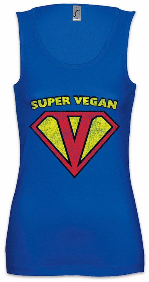 Urban Backwoods Tanktop Super Vegan Ärmelloses Damen T-Shirt Vegan Vegetables Vegetarianism Veganer Carnist Carnism Karnismus von Urban Backwoods