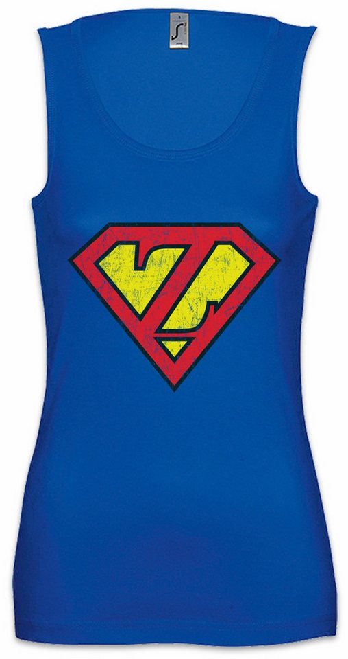 Urban Backwoods Tanktop Super Z Ärmelloses Damen T-Shirt Buchstabe Initialen Vorname Nachname Fasching Karneval Kostüm Costume von Urban Backwoods