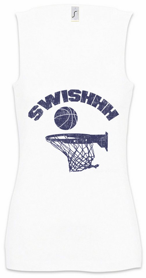 Urban Backwoods Tanktop Swishhh Ärmelloses Damen T-Shirt Streetballcourt Streetball Player Basketballplatz Player Sport Passion von Urban Backwoods