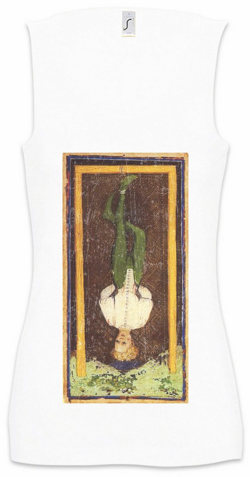 Urban Backwoods Tanktop Tarot Arcanum Hanged Man Ärmelloses Damen T-Shirt Karte Karten Card Gehängte Hängende Mann Black von Urban Backwoods