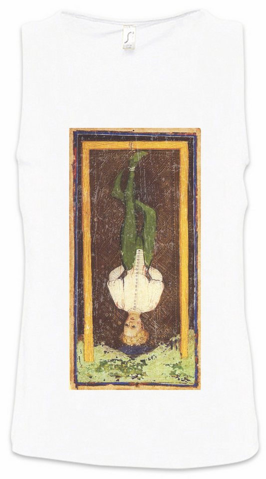 Urban Backwoods Tanktop Tarot Arcanum Hanged Man Ärmelloses T-Shirt Karte Karten Card Voddoo Gehängte Hängende Mann Black von Urban Backwoods
