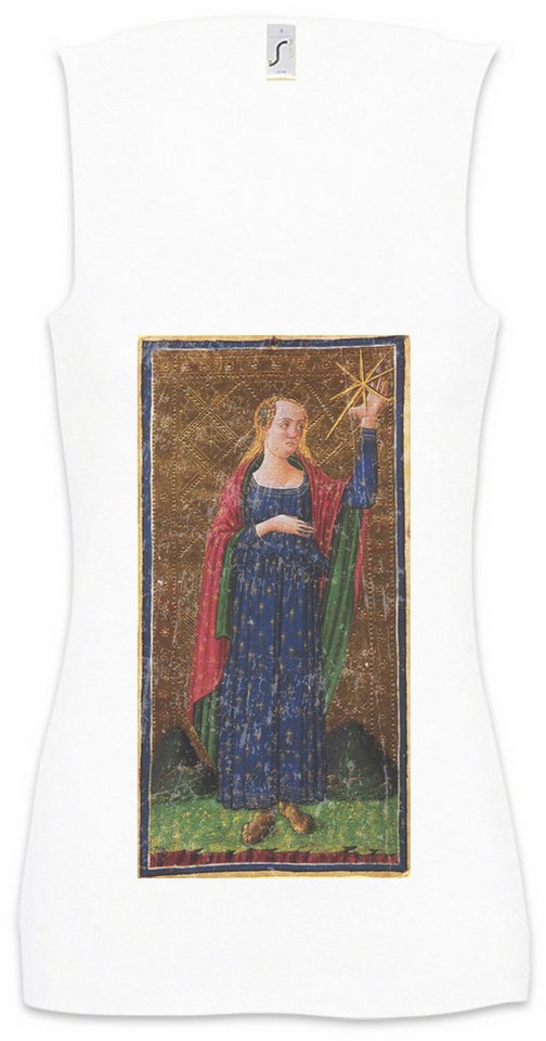 Urban Backwoods Tanktop Tarot Arcanum Star Ärmelloses Damen T-Shirt Karte Karten Card Voddoo Black Occult Magic Schwarze von Urban Backwoods