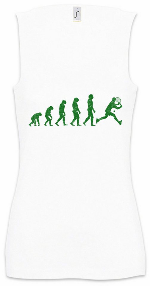 Urban Backwoods Tanktop Tennis Evolution Ärmelloses Damen T-Shirt Player Game Sport Sports Training Spieler Trainer Grand von Urban Backwoods