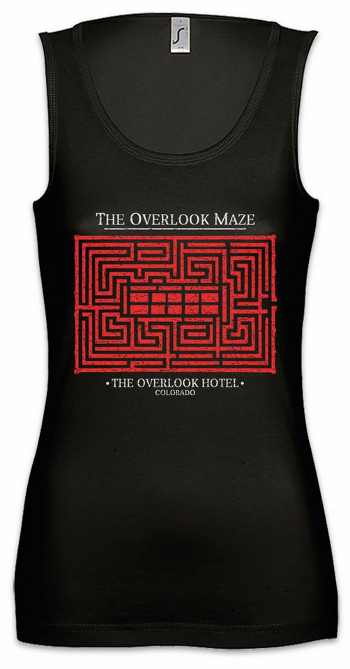 Urban Backwoods Tanktop The Overlook Maze Ärmelloses Damen T-Shirt Hotel Horror Kult Jack Labyrinth Logo Movie Redrum von Urban Backwoods