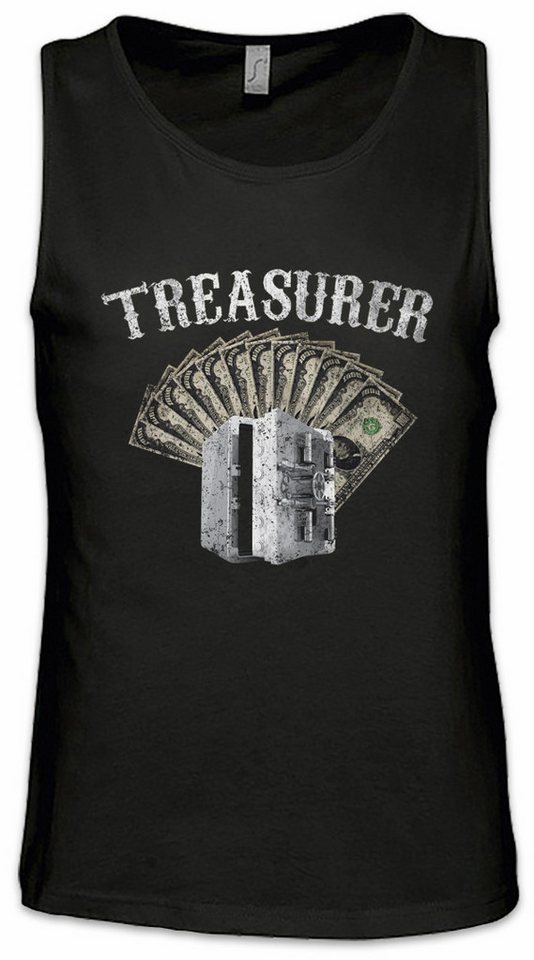 Urban Backwoods Tanktop Treasurer Patch Ärmelloses T-Shirt Ride To Live Biker Rider MC Chopper Rocker Club SOA Patch von Urban Backwoods