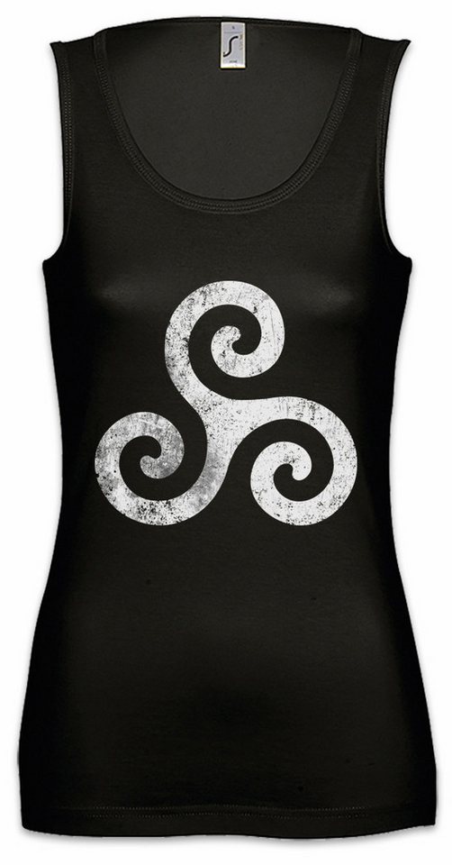 Urban Backwoods Tanktop Triskelion Symbol I Ärmelloses Damen T-Shirt Nordic Celtic Kelten Vikings Thor Wikinger Triskel von Urban Backwoods