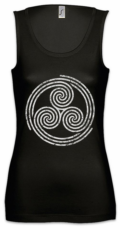 Urban Backwoods Tanktop Triskelion Symbol II Ärmelloses Damen T-Shirt Nordic Celtic Kelten Vikings LARP Thor Wikinger von Urban Backwoods