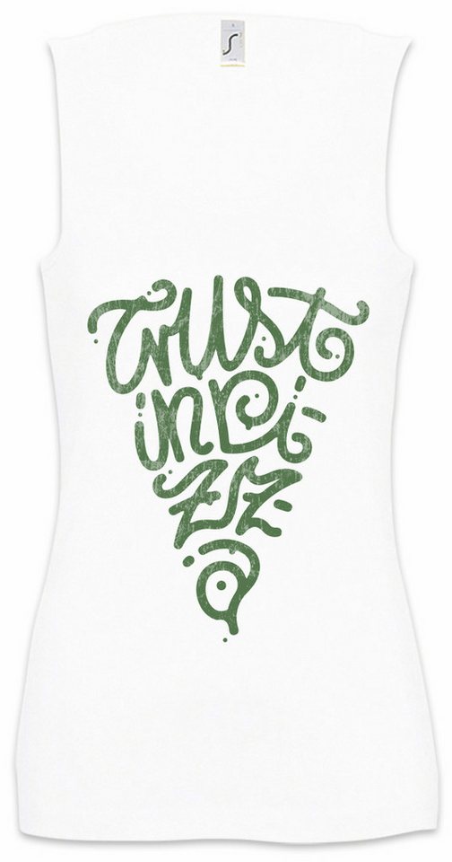 Urban Backwoods Tanktop Trust In Pizza Ärmelloses Damen T-Shirt Italia Italien Pizzabäcker Bäcker Tratorria Maker Symbol von Urban Backwoods