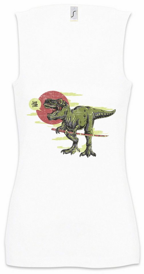 Urban Backwoods Tanktop Tyrannosaurus Samurai Ärmelloses Damen T-Shirt Dinosaurier Dino Ninja Bushido T-Rex Banzai von Urban Backwoods