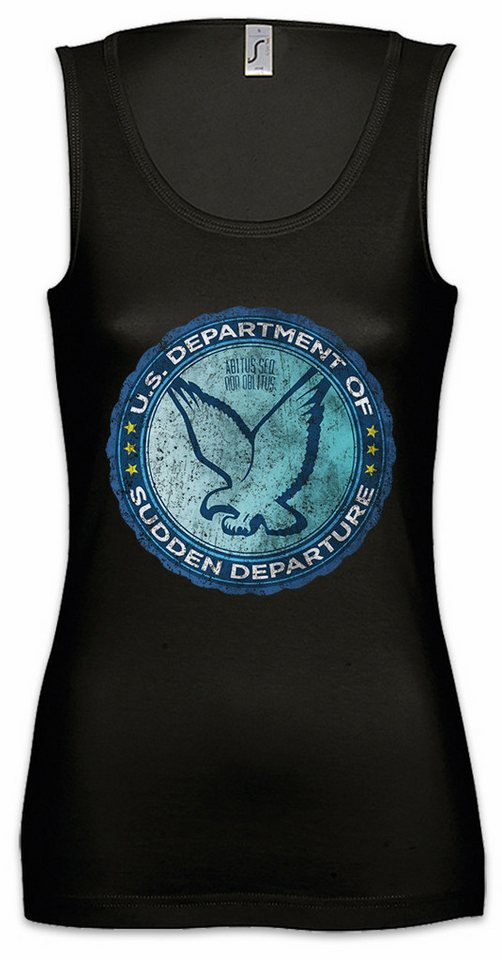 Urban Backwoods Tanktop U.S. Department Of Sudden Departure Ärmelloses Damen T-Shirt The Leftovers Organisation Symbol Sign von Urban Backwoods