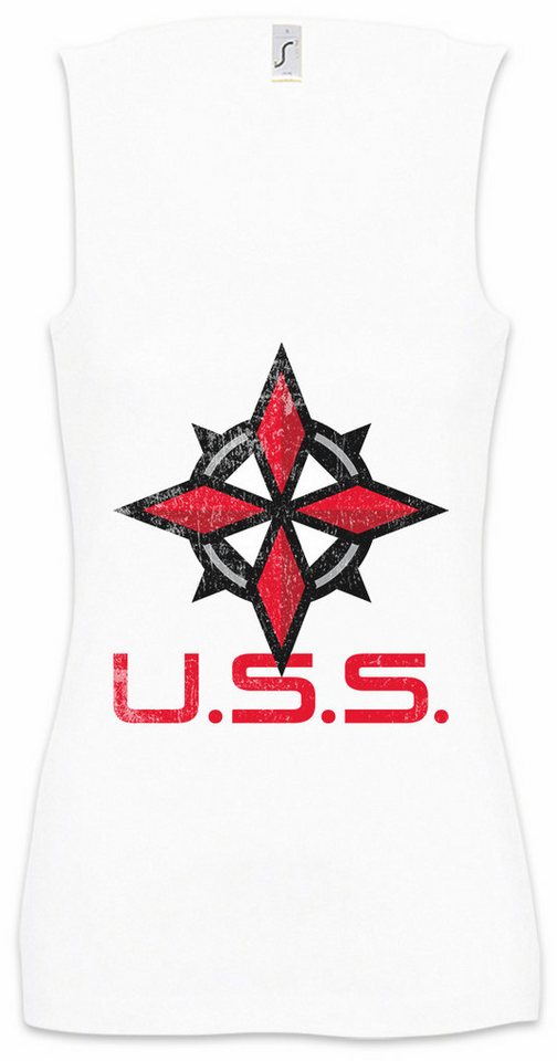 Urban Backwoods Tanktop Umbrella Security Service Logo Ärmelloses Damen T-Shirt Resident Racoon Corporation Corp Evil von Urban Backwoods