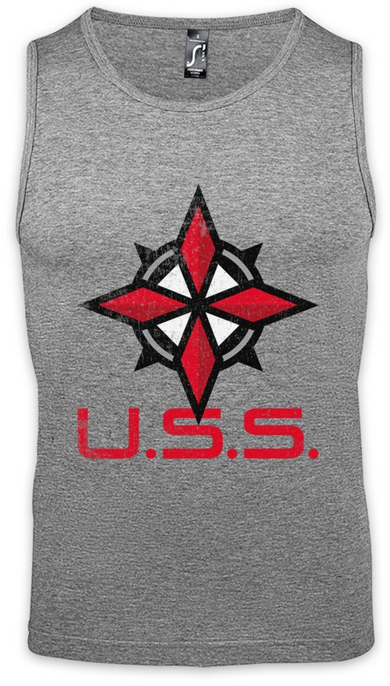 Urban Backwoods Tanktop Umbrella Security Service Logo Ärmelloses T-Shirt Resident Horror Racoon Corporation Corp Evil von Urban Backwoods