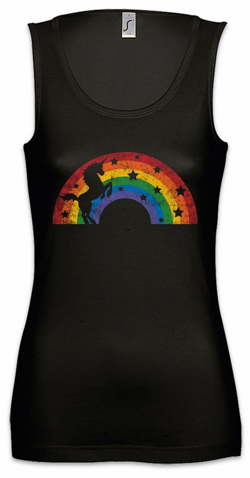 Urban Backwoods Tanktop Unicorn II Ärmelloses Damen T-Shirt Einhorn Rainbow Colors Regenbogen Fairies Elfen The Last von Urban Backwoods