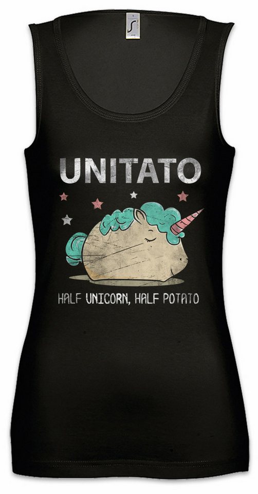 Urban Backwoods Tanktop Unitato Ärmelloses Damen T-Shirt Unicorn Potato Einhorn Regenbogen Kartoffel Fun Comedy Elfen von Urban Backwoods