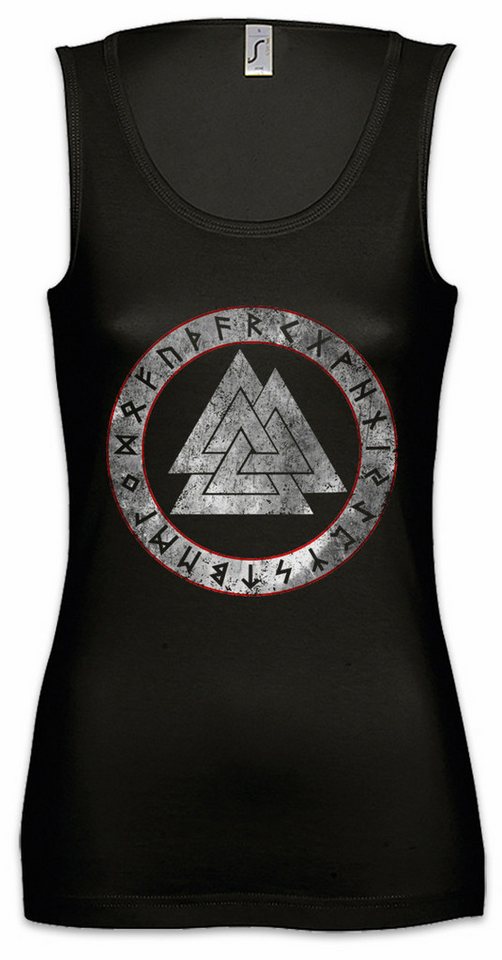 Urban Backwoods Tanktop Viking Runes Ärmelloses Damen T-Shirt Wotansknoten Paganism Thor Newpaganism Loki Midgard Wikinger von Urban Backwoods
