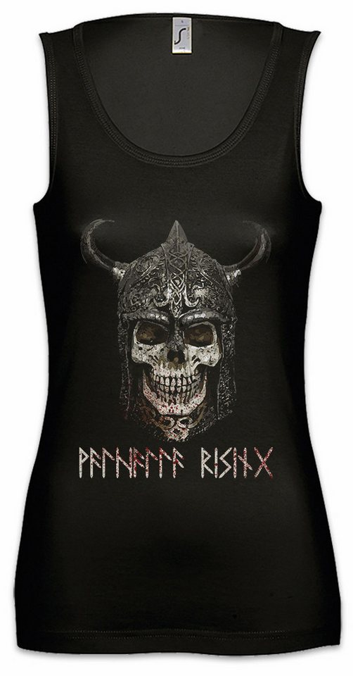 Urban Backwoods Tanktop Viking Skull I Ärmelloses Damen T-Shirt Wikinger Schädel Runen Vikings Walhalla Odin Thor Norse von Urban Backwoods
