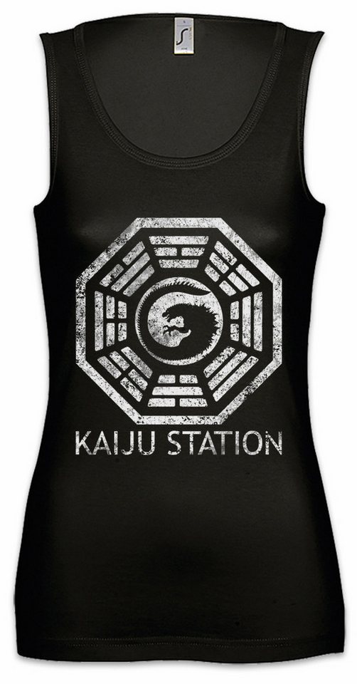 Urban Backwoods Tanktop Vintage Kaiju Station Ärmelloses Damen T-Shirt Pacific Mech Monster Monster Japan Asia Gojira von Urban Backwoods