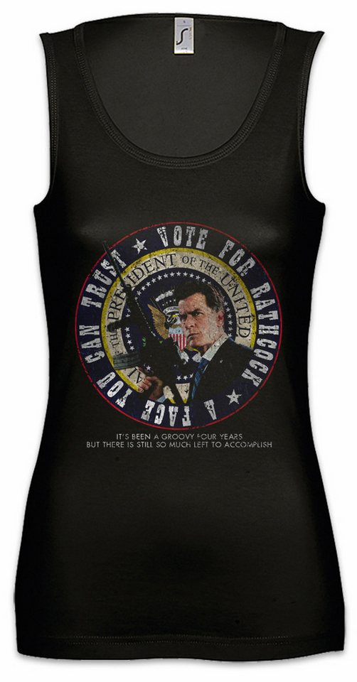 Urban Backwoods Tanktop Vote For Rathcock Machete Ärmelloses Damen T-Shirt Symbol Sign Road Movie Che Guevara Guerilla von Urban Backwoods