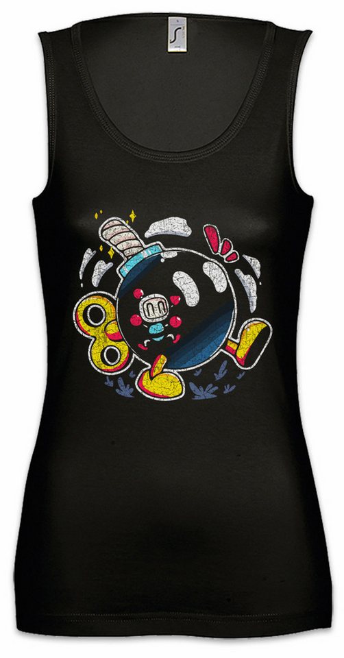 Urban Backwoods Tanktop Walking Bomb Ärmelloses Damen T-Shirt Gamer Nerd Bomberman Man Retro Blaster Game Games Gaming von Urban Backwoods