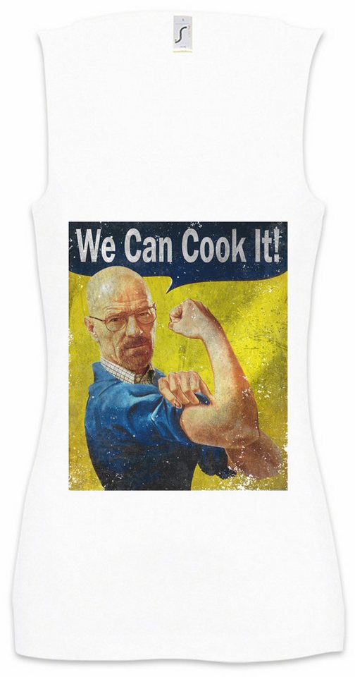 Urban Backwoods Tanktop We Can Cook It Ärmelloses Damen T-Shirt Breaking Walter Heisenberg Bad Pollos Blue Crystal von Urban Backwoods
