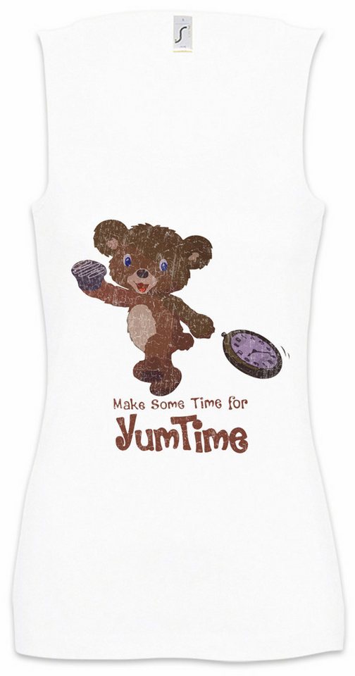 Urban Backwoods Tanktop Yum Time Ärmelloses Damen T-Shirt Bobby Logo Billions Symbol Sign Roboter Robot Robots Firma von Urban Backwoods