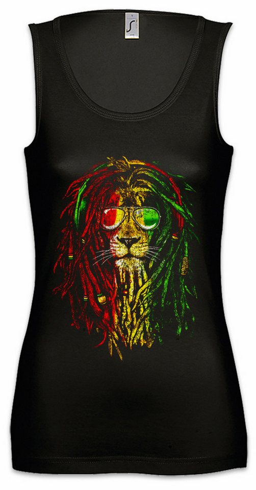 Urban Backwoods Tanktop Zion Lion I Ärmelloses Damen T-Shirt Haile Jah Selassie Reggae Löwe Babylon Ska Irie Ska von Urban Backwoods