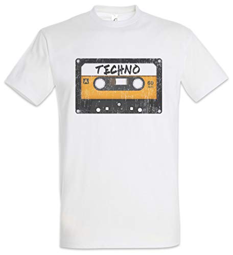 Urban Backwoods Tape Techno Herren T-Shirt Weiß Größe M von Urban Backwoods