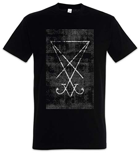 Urban Backwoods Tarot Sigil of Lucifer Herren T-Shirt Schwarz Größe 4XL von Urban Backwoods