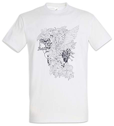 Urban Backwoods Tattoo Valkyrie Herren T-Shirt Weiß Größe M von Urban Backwoods