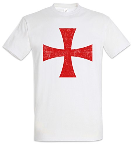 Urban Backwoods Templar Cross I Herren T-Shirt Weiß Größe XL von Urban Backwoods