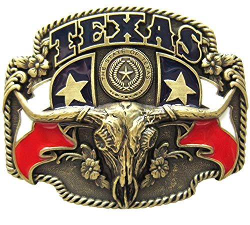 Urban Backwoods Texas Longhorn VII Gürtelschnalle für Wechselgürtel Buckle von Urban Backwoods