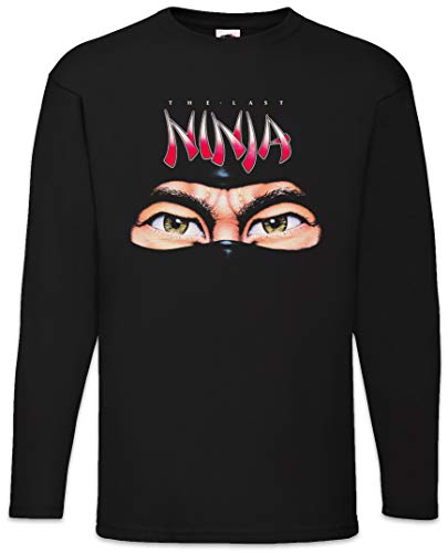 Urban Backwoods The Last Ninja Herren Langarm T-Shirt Schwarz Größe L von Urban Backwoods
