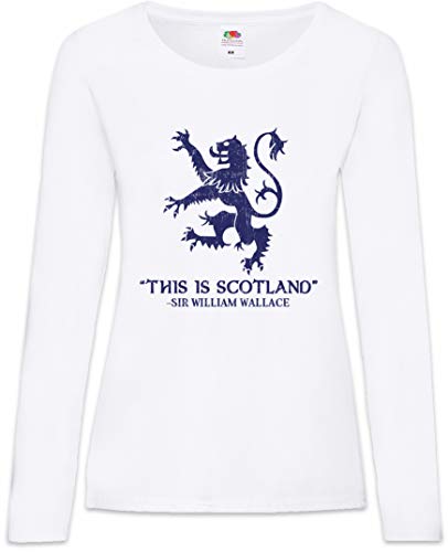 Urban Backwoods This is Scotland Damen Langarm T-Shirt Weiß Größe M von Urban Backwoods