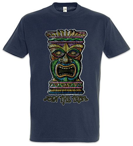 Urban Backwoods Tiki Head II Herren T-Shirt Blau Größe L von Urban Backwoods