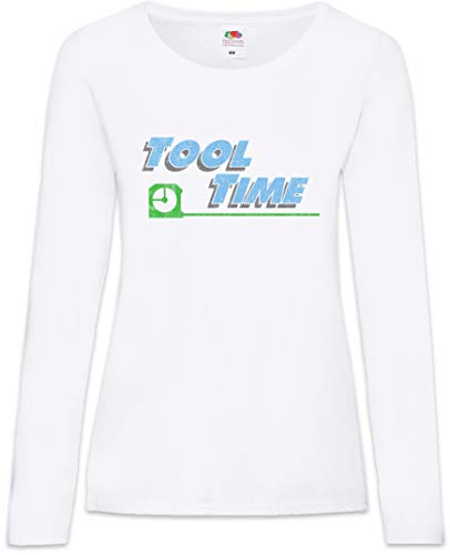 Urban Backwoods Tool Time Damen Langarm T-Shirt Weiß Größe M von Urban Backwoods