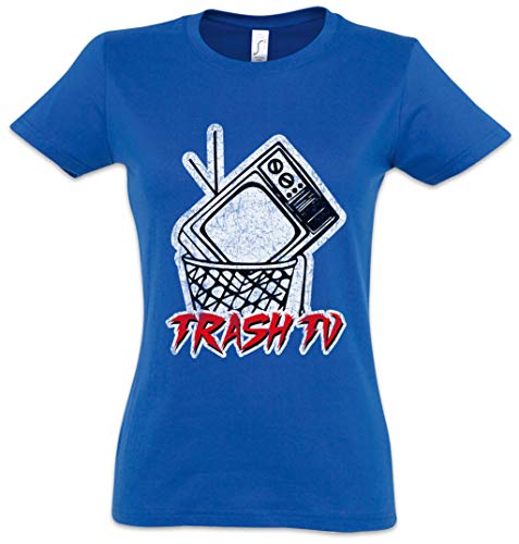 Urban Backwoods Trash TV Damen T-Shirt Blau Größe M von Urban Backwoods