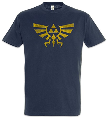 Urban Backwoods Triforce Vintage Logo Herren T-Shirt Blau Größe 2XL von Urban Backwoods