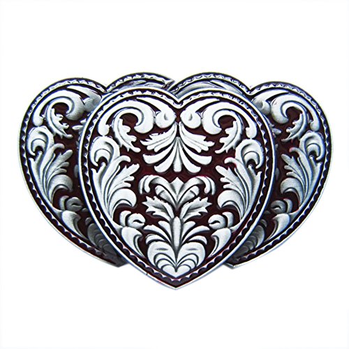 Urban Backwoods Triple Hearts III Gürtelschnalle für Wechselgürtel Buckle von Urban Backwoods